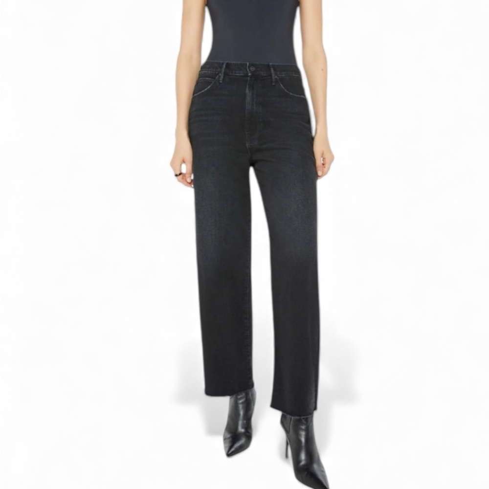 MOTHER Starry Spitfire Ankle Fray Jeans